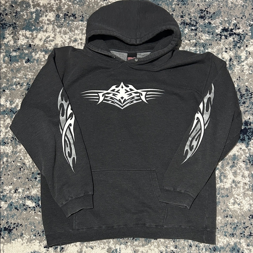 Men's Black Tribal Hoodie